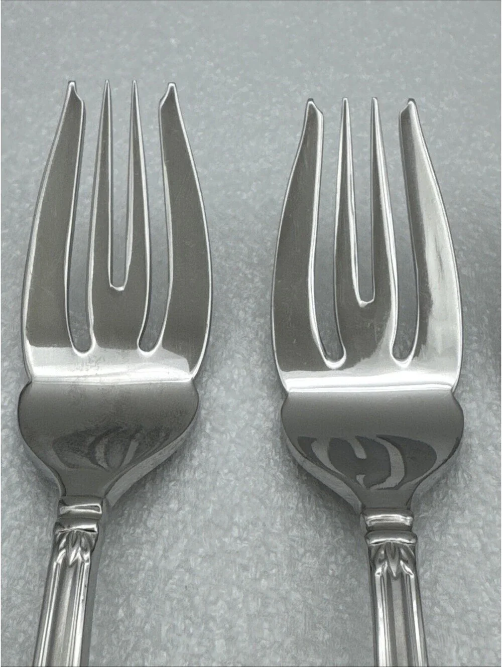 Set Of 4 Princess House BARRINGTON Salad Forks 18/10 Stainless Flatware 7”